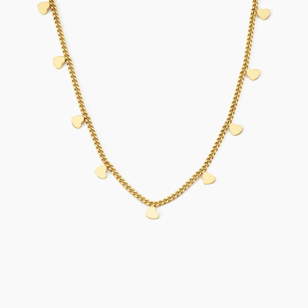 Collier Lady Chic Acier Jaune