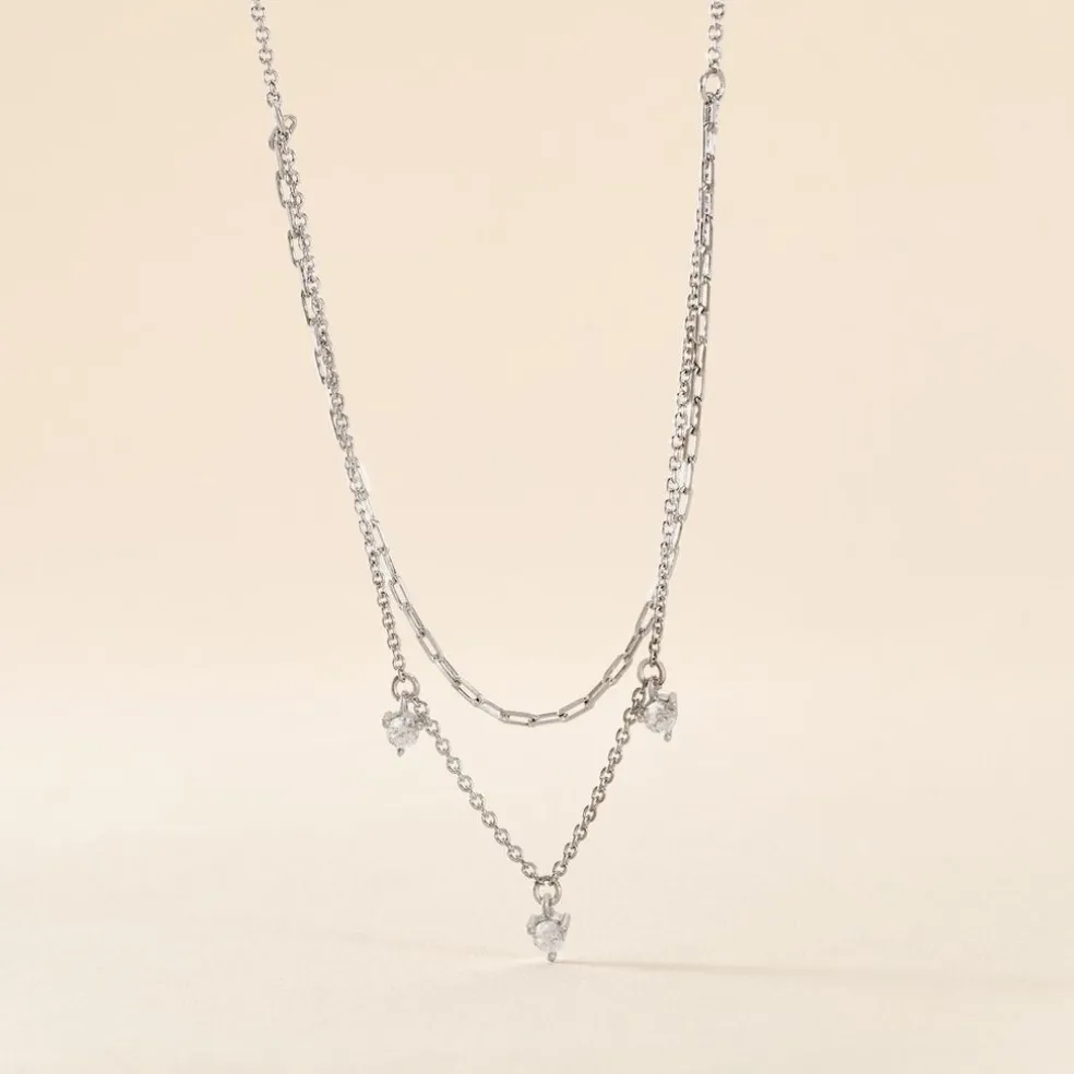 Collier Laetita Argent Oxyde