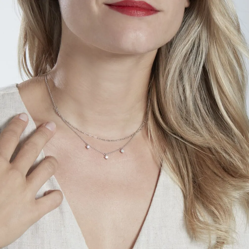 Collier Laetita Argent Oxyde