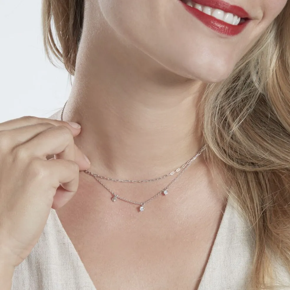 Collier Laetita Argent Oxyde