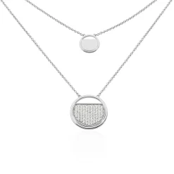 Collier Laetizia Clara Argent Blanc Oxyde De Zirconium