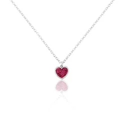 Collier Lara Argent Blanc