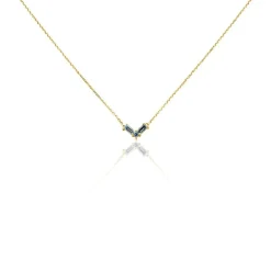 Collier Lavender Or Jaune Topaze