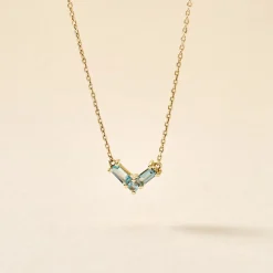 Collier Lavender Or Jaune Topaze