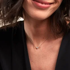 Collier Lavender Or Jaune Topaze