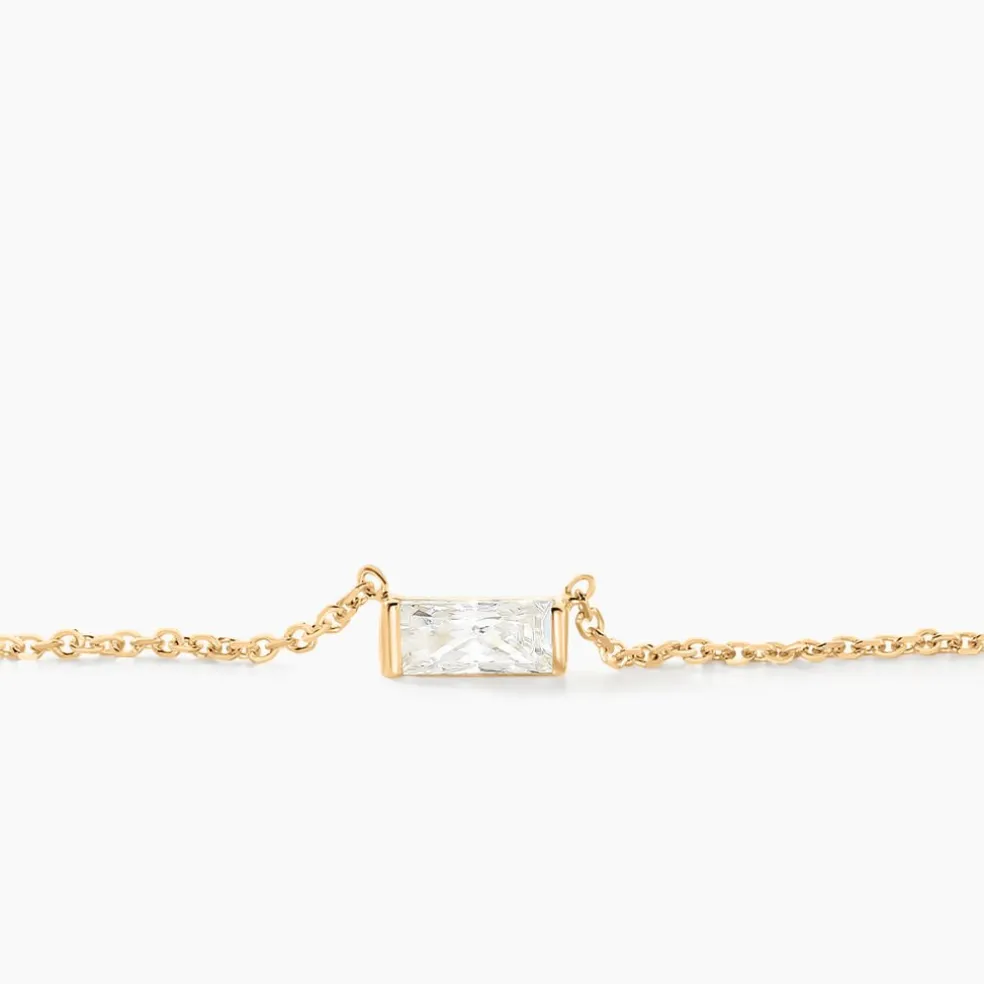 Collier Lawry Or Jaune Oxyde De Zirconium