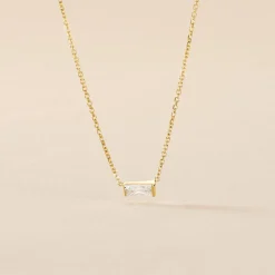 Collier Lawry Or Jaune Oxyde De Zirconium