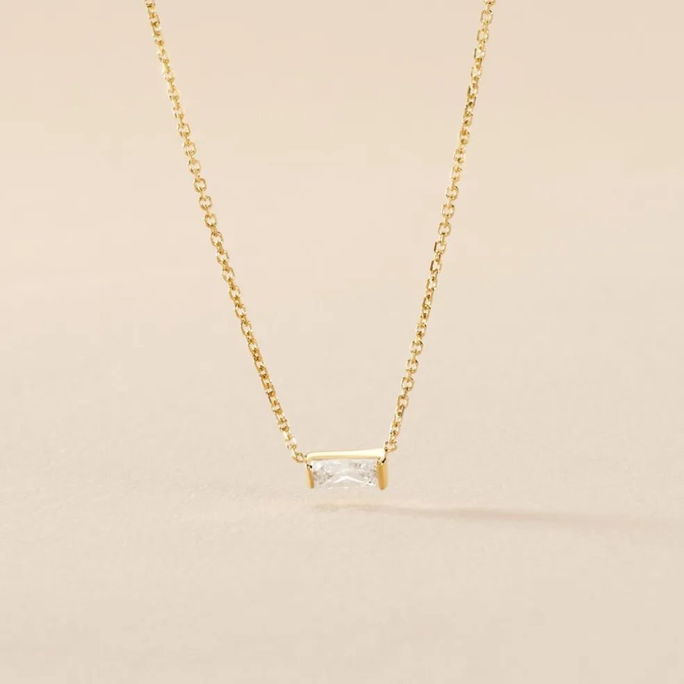 Collier Lawry Or Jaune Oxyde De Zirconium