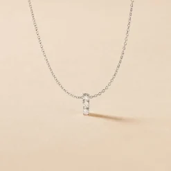 Collier Leala Argent Blanc Oxyde De Zirconium