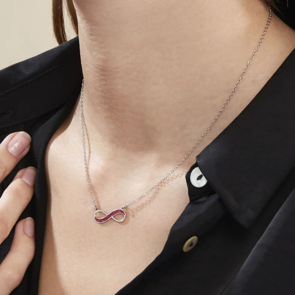 Collier Leevi Argent Blanc