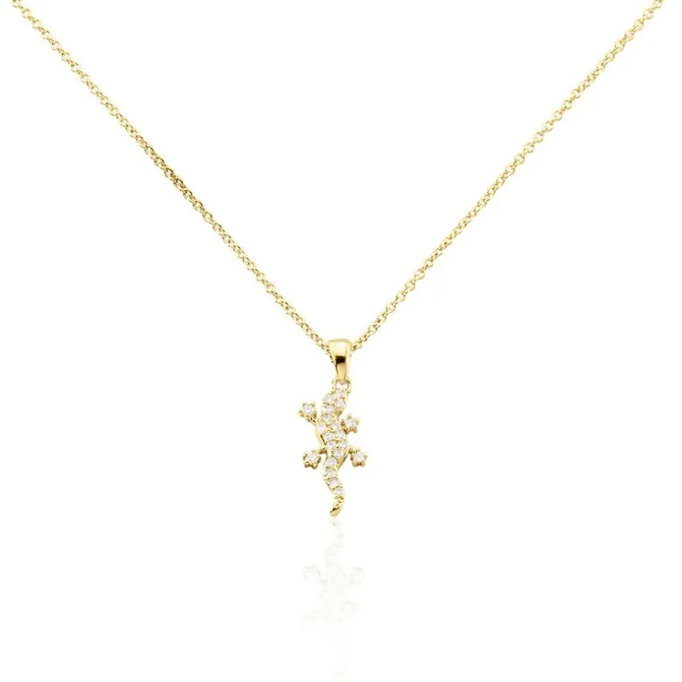 Collier Lehar Plaqué Or Oxyde