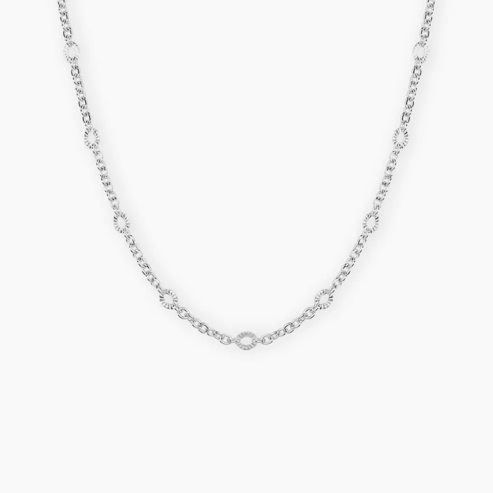 Collier Leodie Argent Blanc