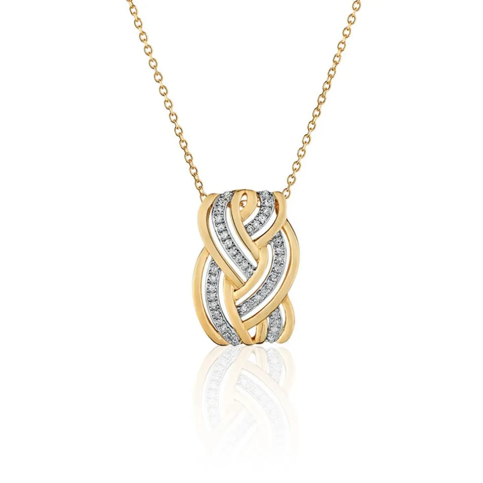 Collier Leopoldine Or Jaune Diamant