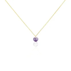 Collier Les Audacieuses Or Jaune Améthyste