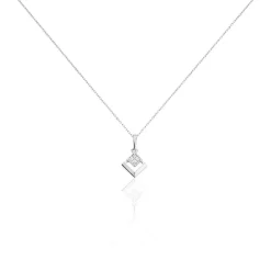 Collier Liana Or Blanc Diamant