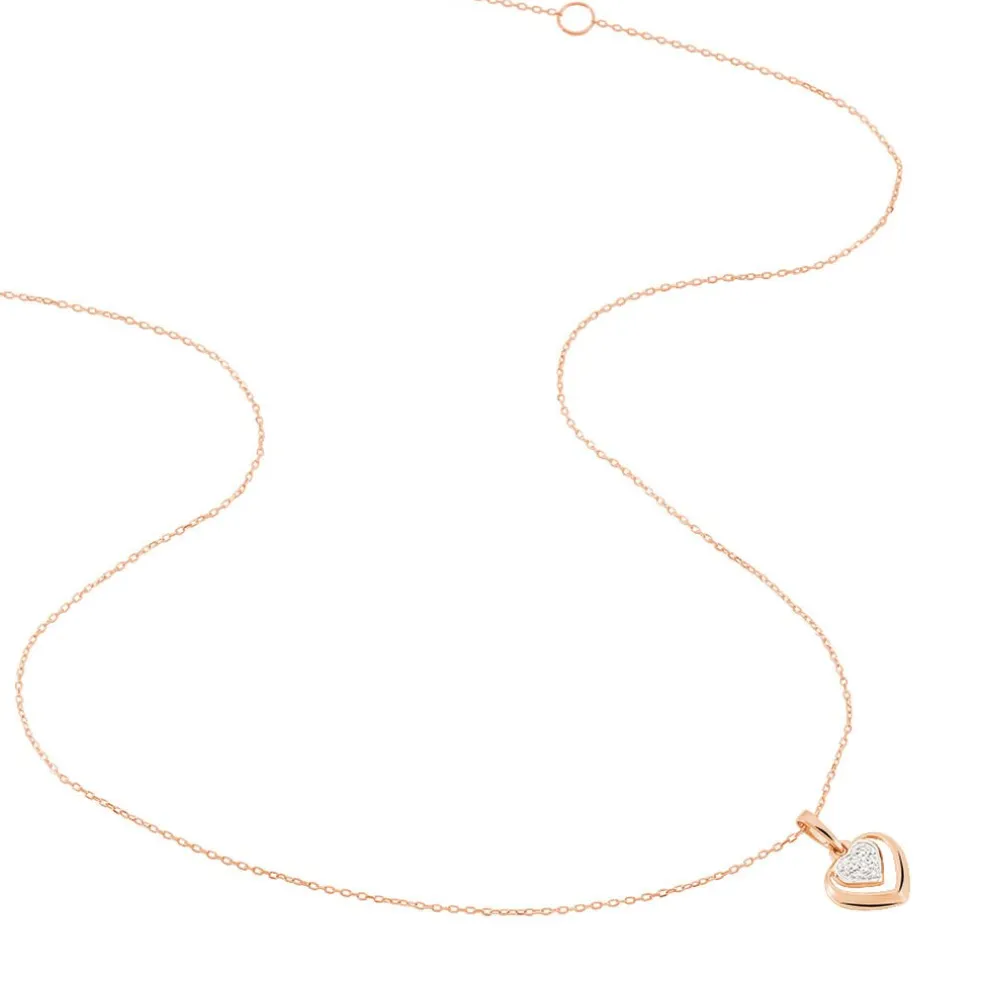 Collier Liana Or Rose Diamant
