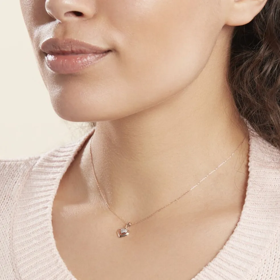 Collier Liana Or Rose Diamant