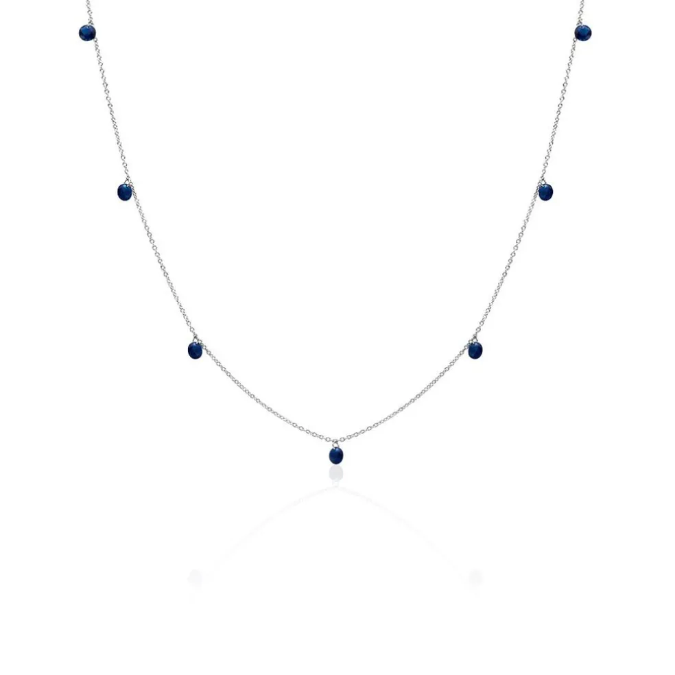 Collier Lidiwine Argent Blanc Oxyde