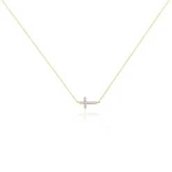 Collier Like A Virgin Or Jaune Oxyde De Zirconium