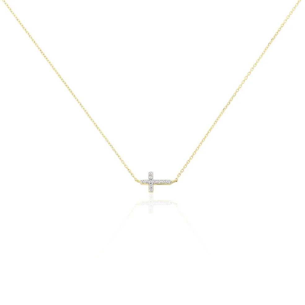 Collier Like A Virgin Or Jaune Oxyde De Zirconium