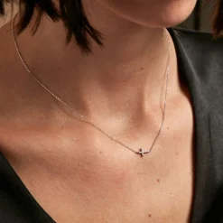 Collier Like A Virgin Or Blanc Oxyde De Zirconium