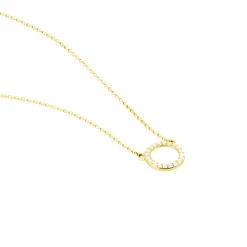 Collier Lim Or Jaune Oxyde De Zirconium