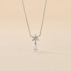 Collier Linas Argent Blanc Oxyde De Zirconium