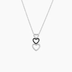 Collier Lio Argent Blanc Oxyde De Zirconium