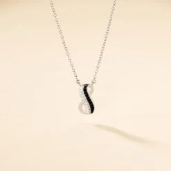 Collier Liraz Argent Blanc Oxyde De Zirconium