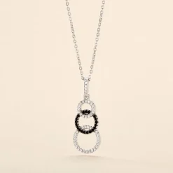 Collier Liyana Argent Blanc Oxyde De Zirconium