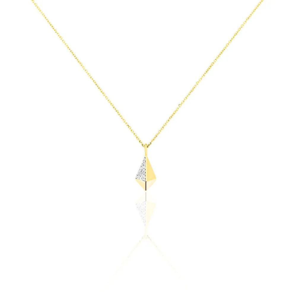 Collier Lizia Or Jaune Diamant