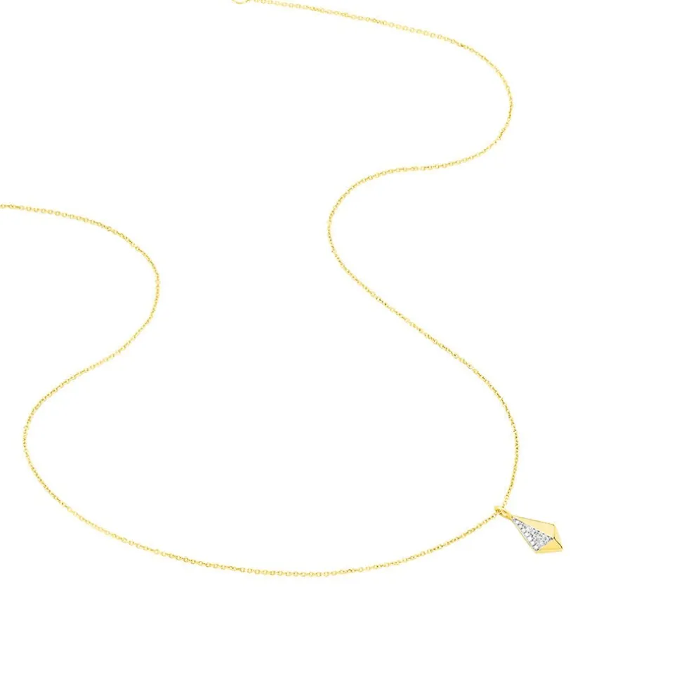 Collier Lizia Or Jaune Diamant