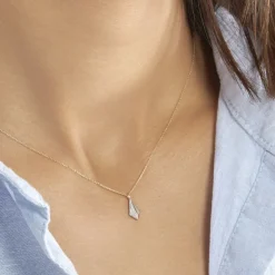 Collier Lizia Or Jaune Diamant