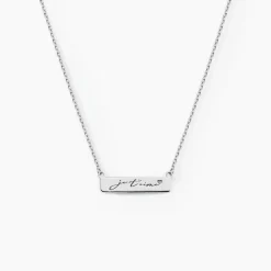 Collier Lorayne Argent Blanc