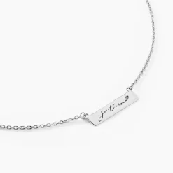 Collier Lorayne Argent Blanc