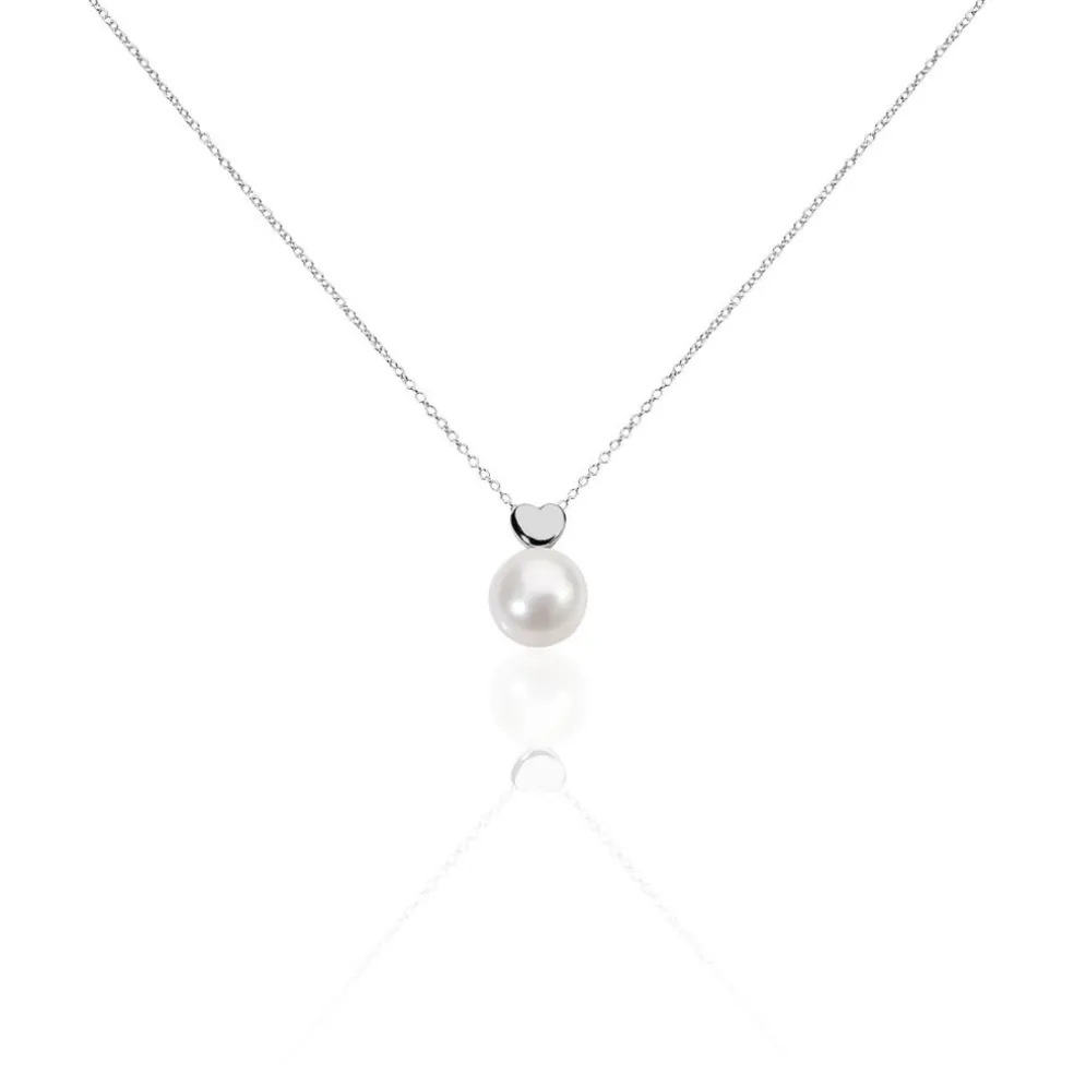 Collier Lorella Argent Blanc Perle De Culture