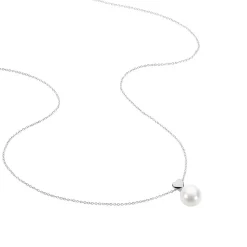 Collier Lorella Argent Blanc Perle De Culture