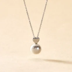 Collier Lorella Argent Blanc Perle De Culture