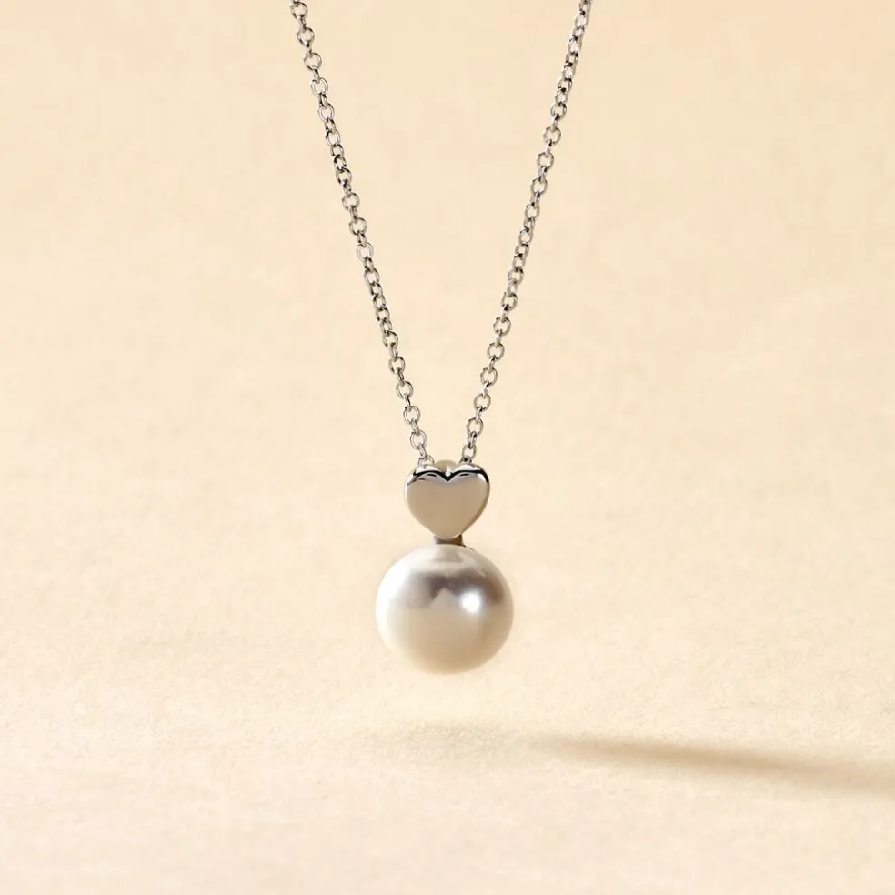 Collier Lorella Argent Blanc Perle De Culture