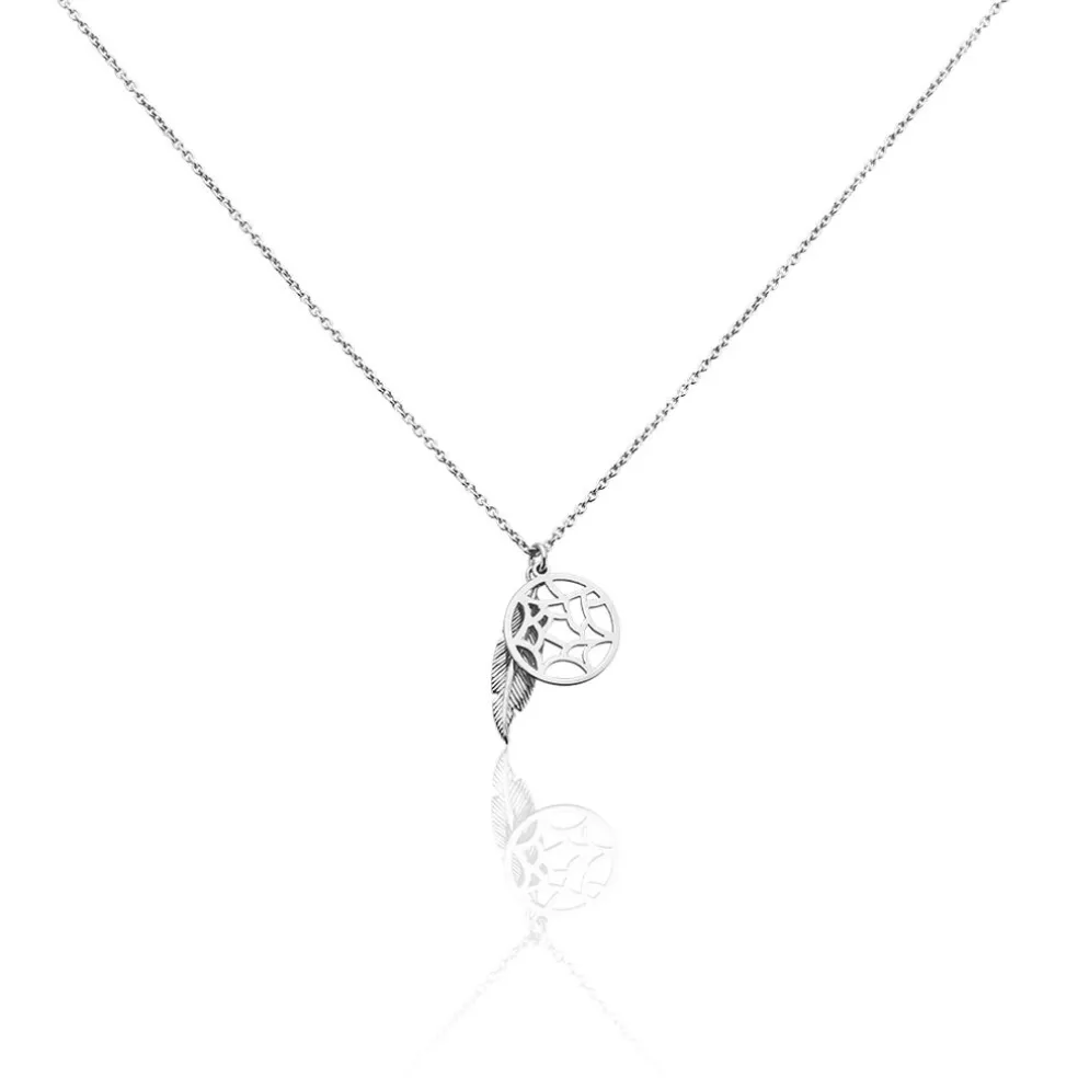 Collier Lorelle Argent Blanc