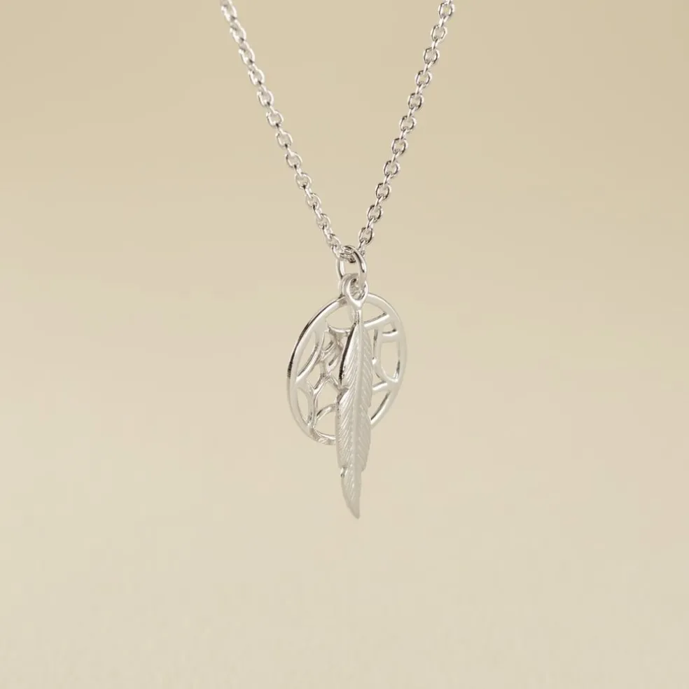 Collier Lorelle Argent Blanc