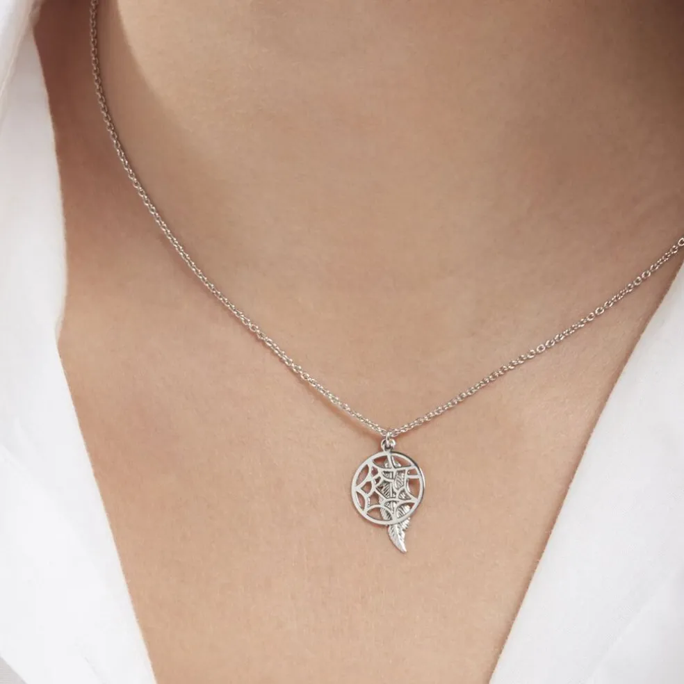 Collier Lorelle Argent Blanc