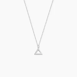 Collier Lorena Argent Blanc Oxyde De Zirconium