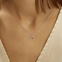 Collier Lorena Argent Blanc Oxyde De Zirconium