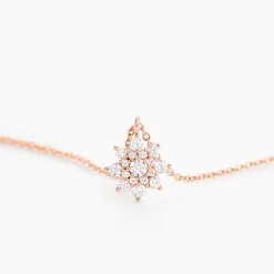 Collier Lorraine Argent Rose Oxyde De Zirconium