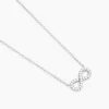 Collier Lou Argent Blanc Oxyde De Zirconium