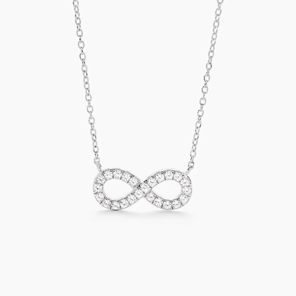 Collier Lou Argent Blanc Oxyde De Zirconium