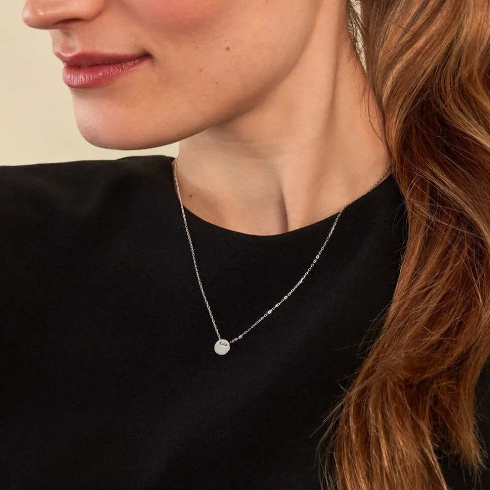 Collier Loueva Argent Blanc