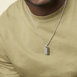 Collier Lovaina Acier Blanc