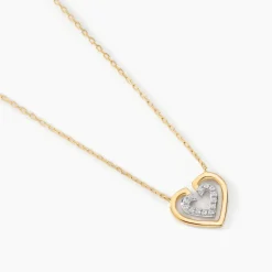Collier Love Is In The Air Or Jaune Oxyde De Zirconium